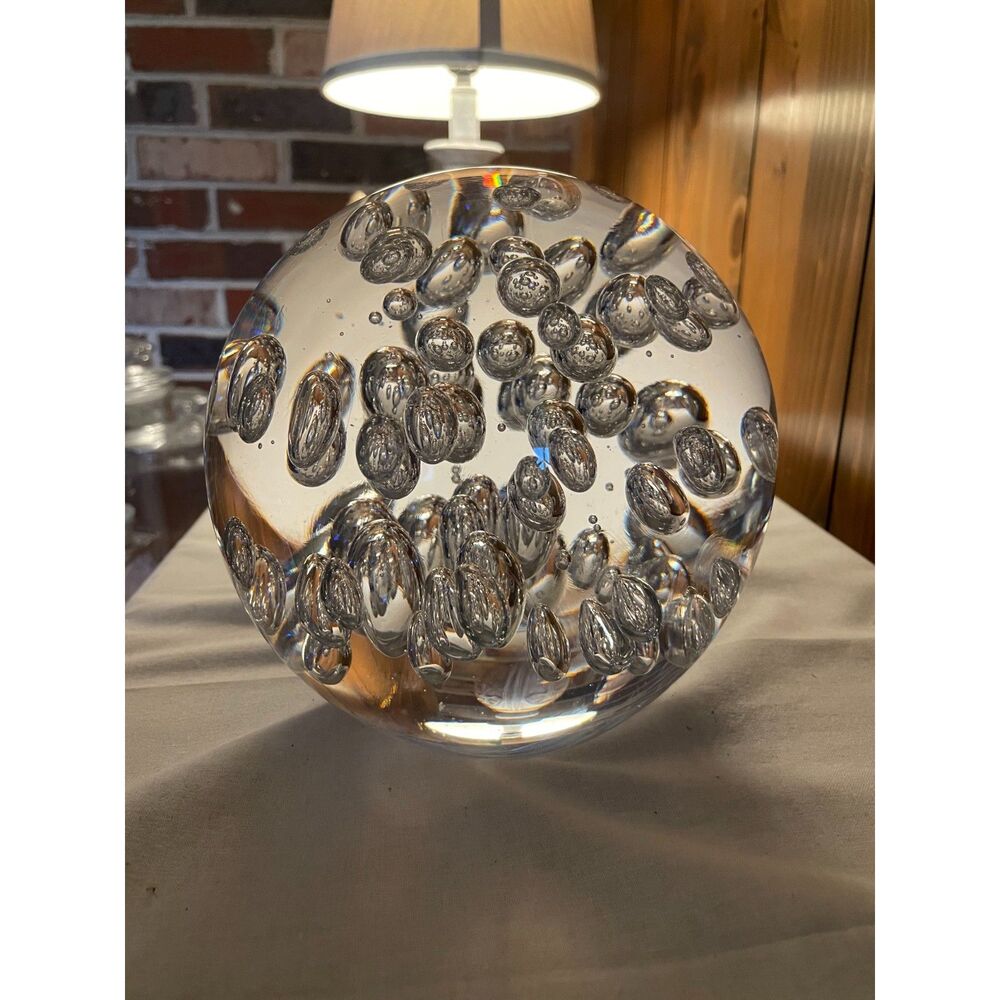 Italian mid-century crystal glass sphere - Picture 2 of 5